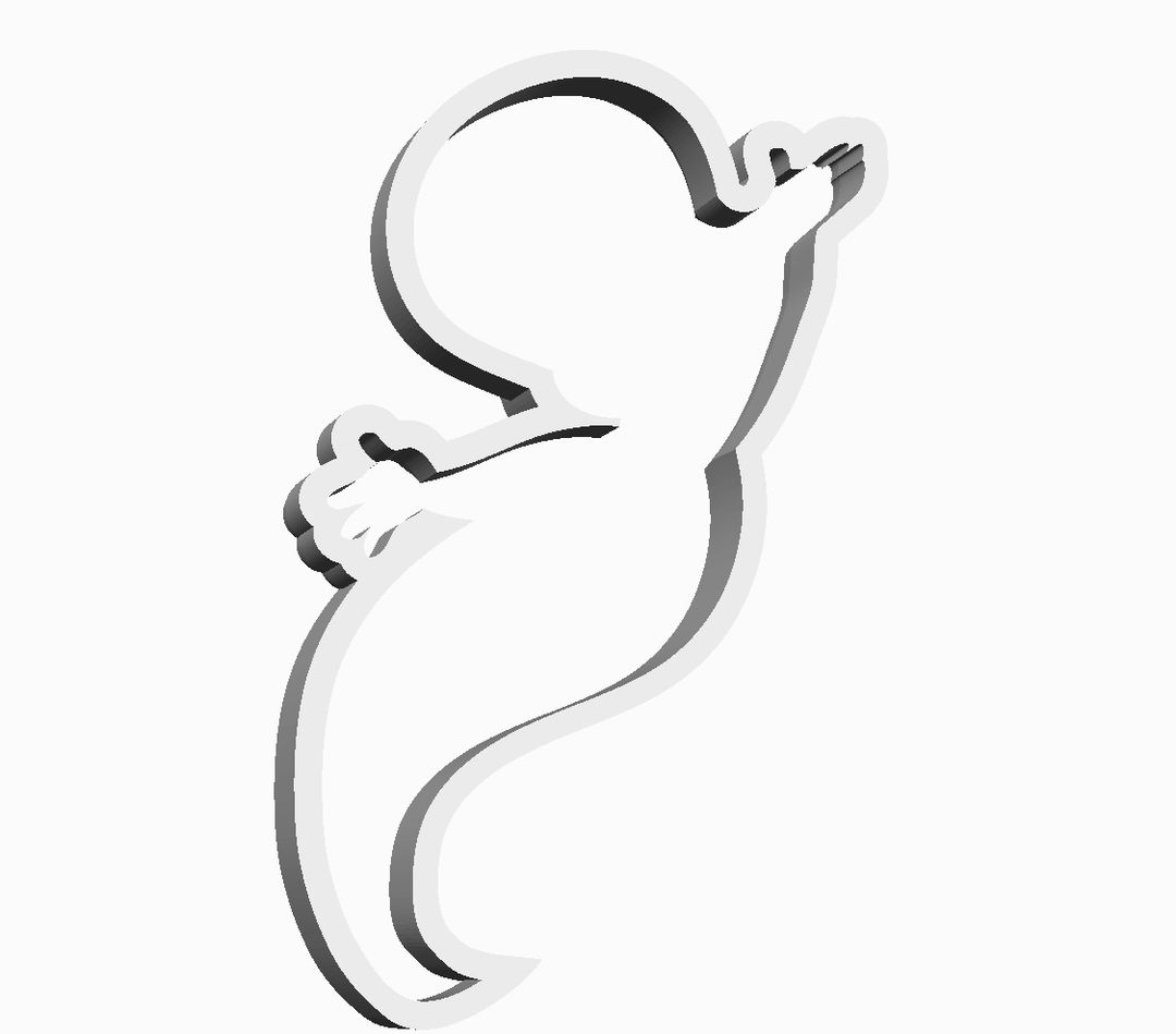 Casper outline Cookie Cutter               