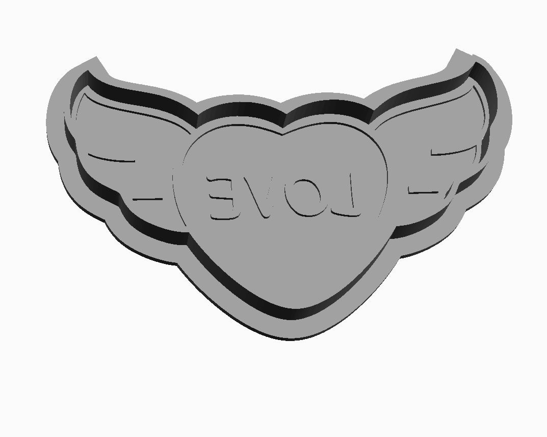 Love Heart detail Cookie Cutter                