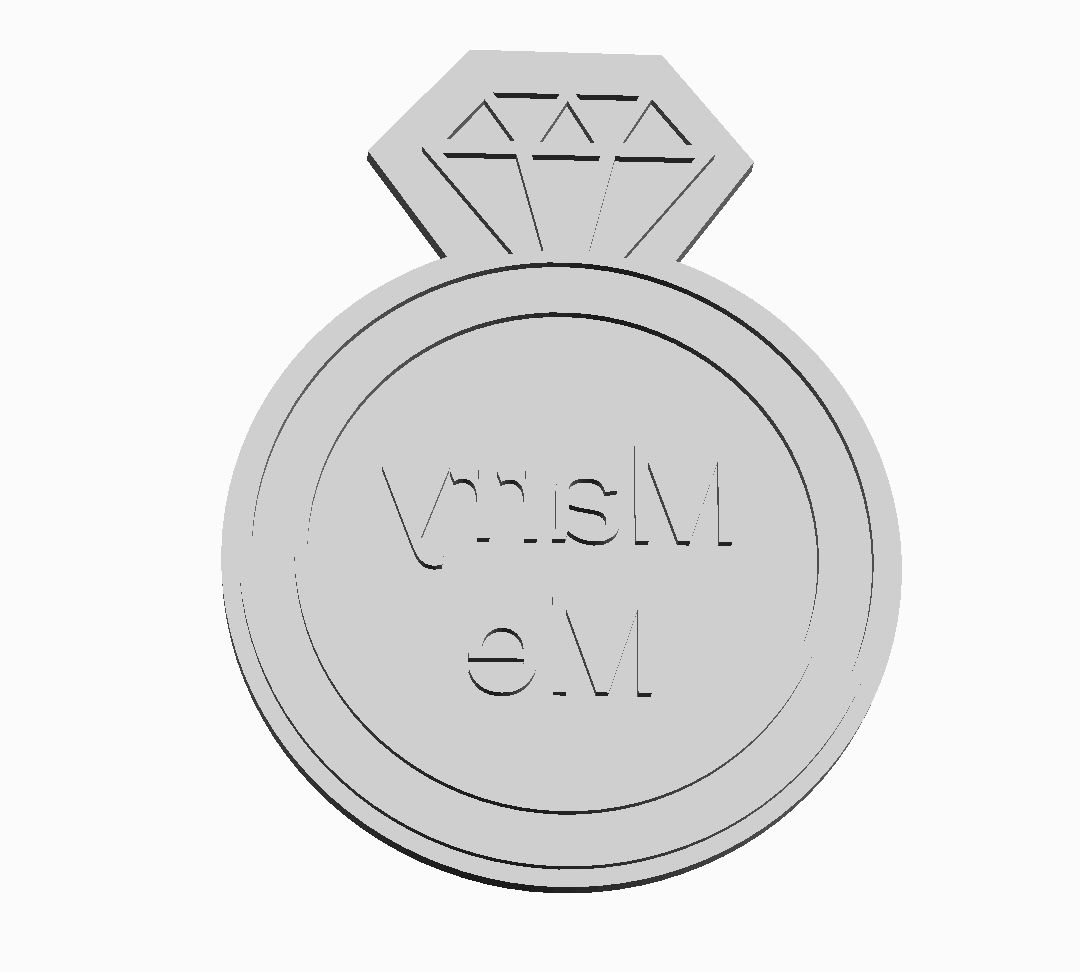 Love you Ring Cookie Cutter                  