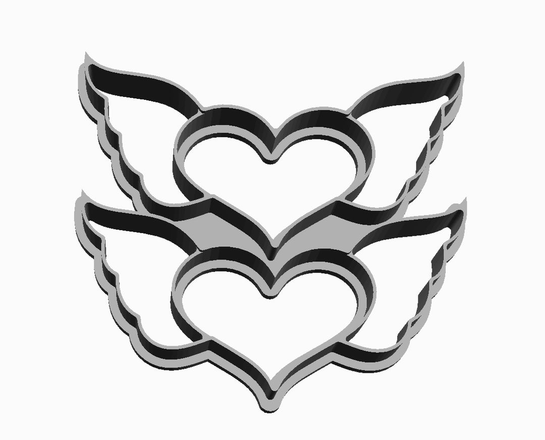 Double love hearts Cookie Cutter               