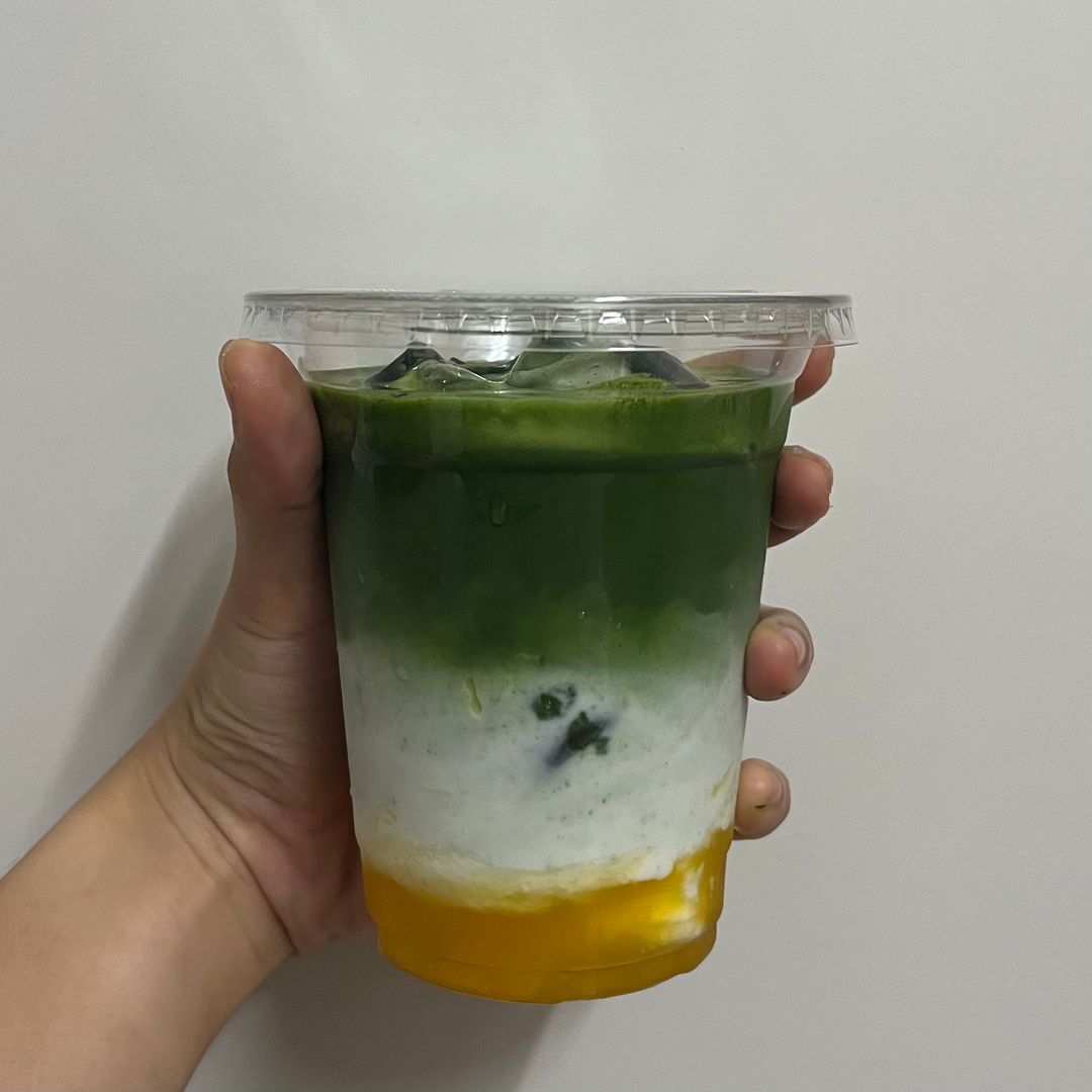 Iced Mango Matcha Latte