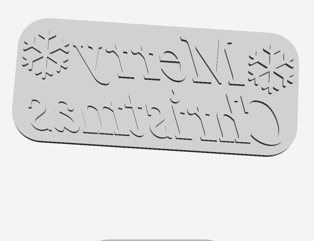 Merry Christmas Cookie Cutter                  