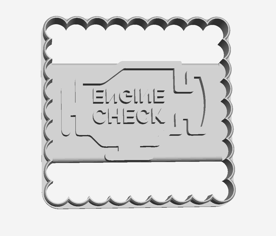 Engine check Cookie Cutter                      