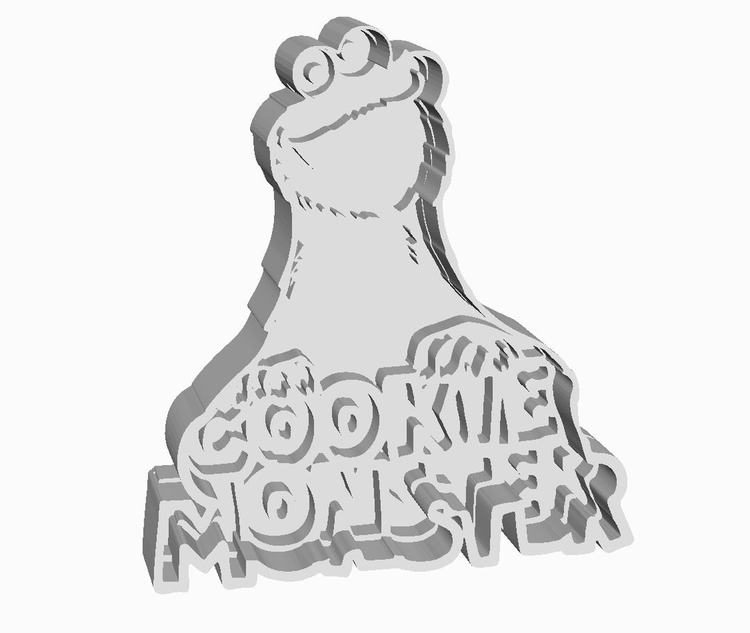 Cookie Monster Cookie Cutter                    