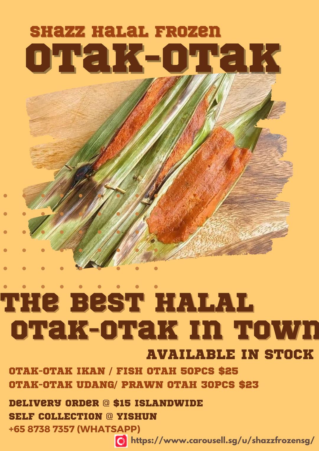 Fish Otah / Otak-Otak Ikan (50pcs)