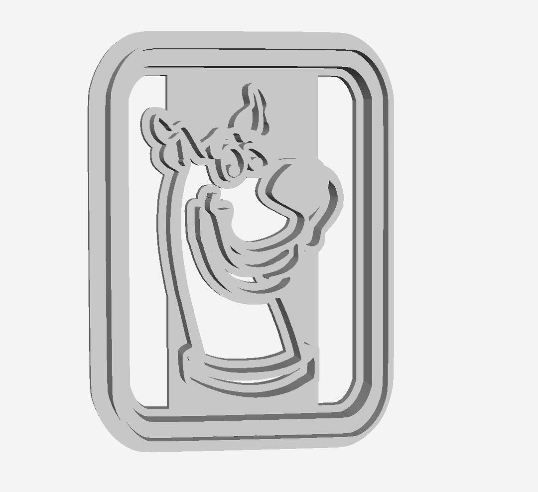 Scooby Due outline Cookie Cutter                 