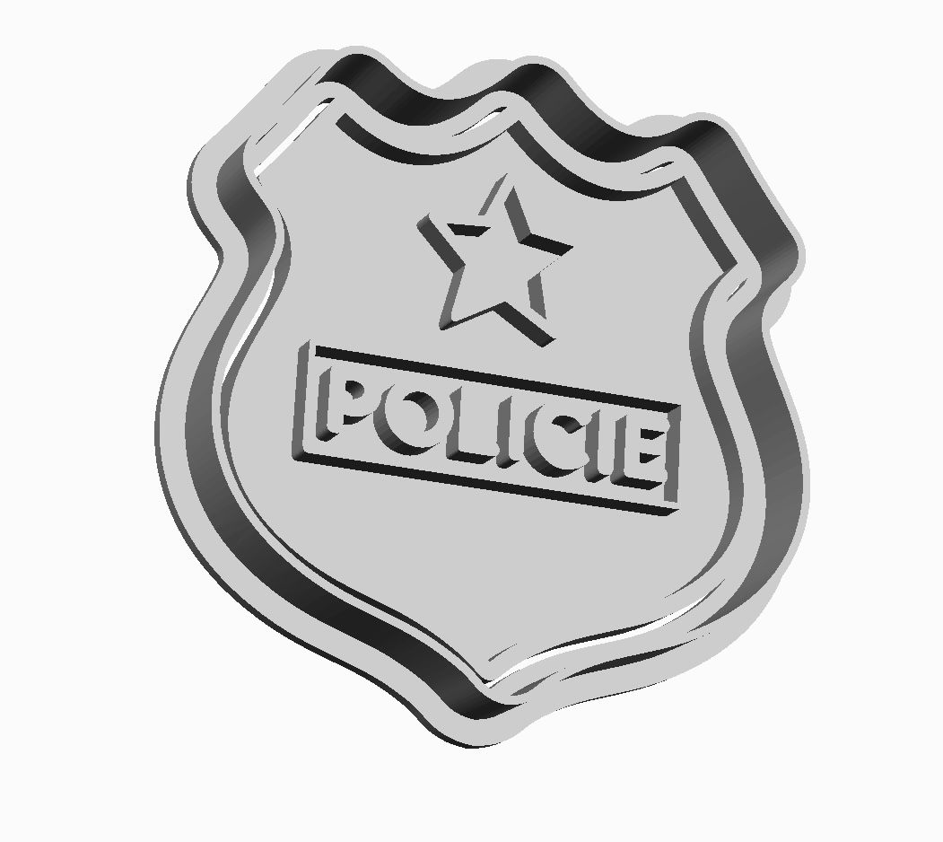 Police Badge Cookie Cutter         