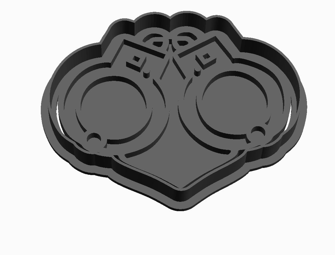 Police Cuffs Cookie Cutter         
