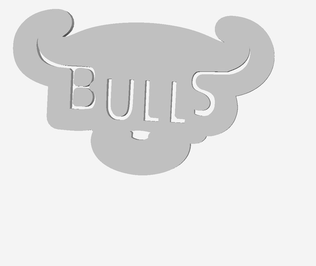 Bulls detail Cookie Cutter              