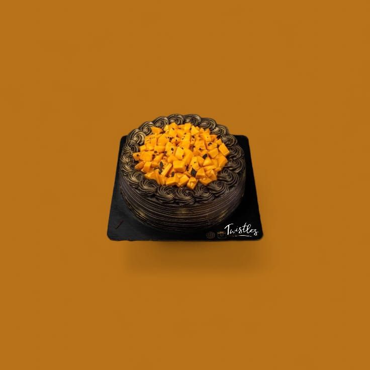 Mango And Nutella Truffle Cake
