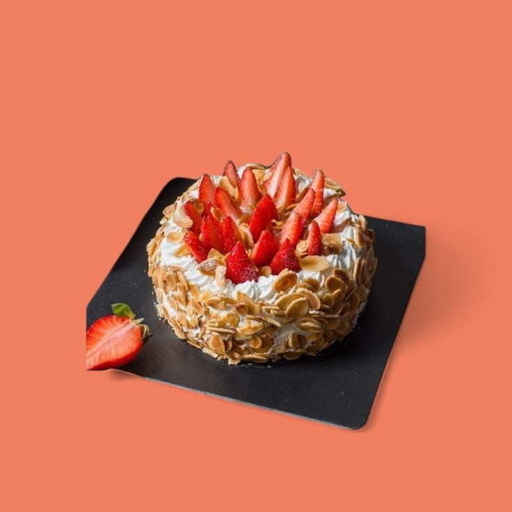 Strawberry & Almond Truffle Cake