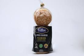 Festive premium sesame sliced burger buns