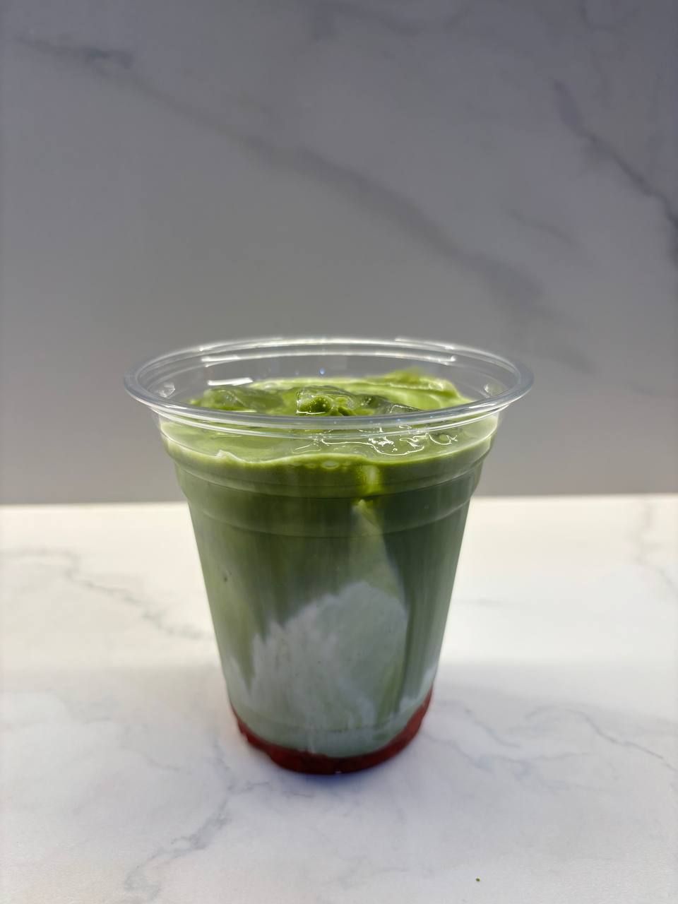 Iced Strawberry Matcha Latte