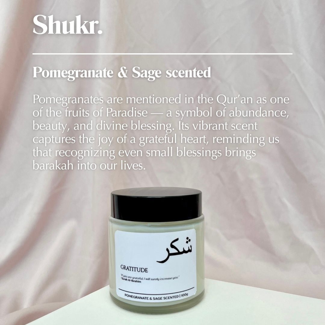 Shukr Pomegranate Candle