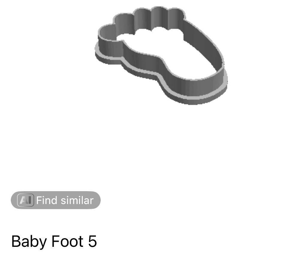 Baby Foot Cookie Cutter                  