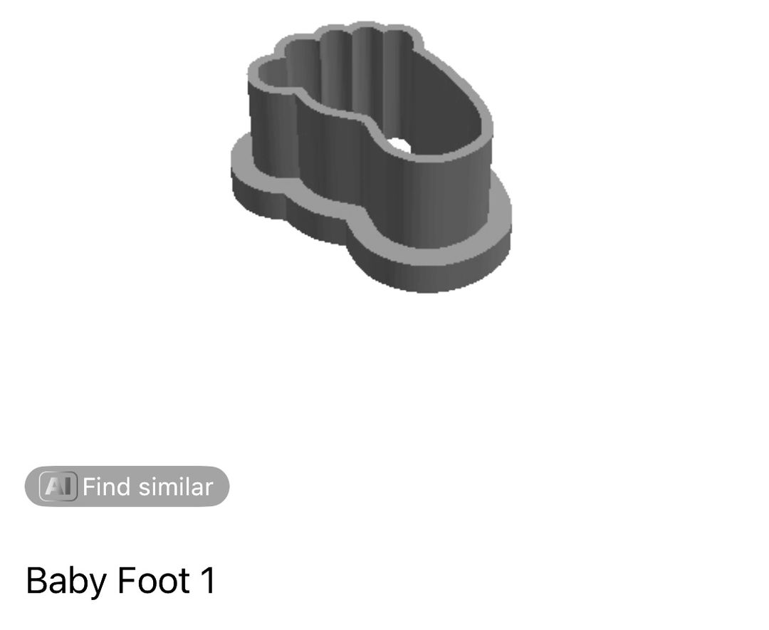 Baby Foot 1 Cookie Cutter                  