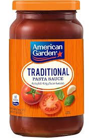 american garden traditional pasta sauce 397g