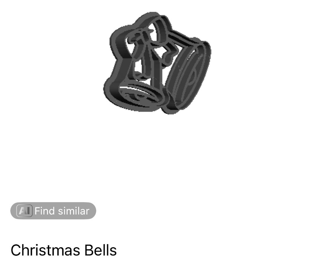 Christmas Bells Cookie Cutter             