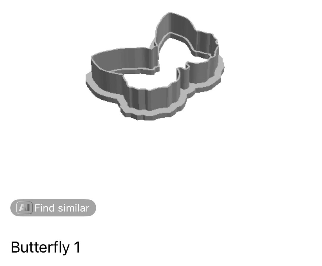 Butterfly 1 outline Cookie Cutter                   