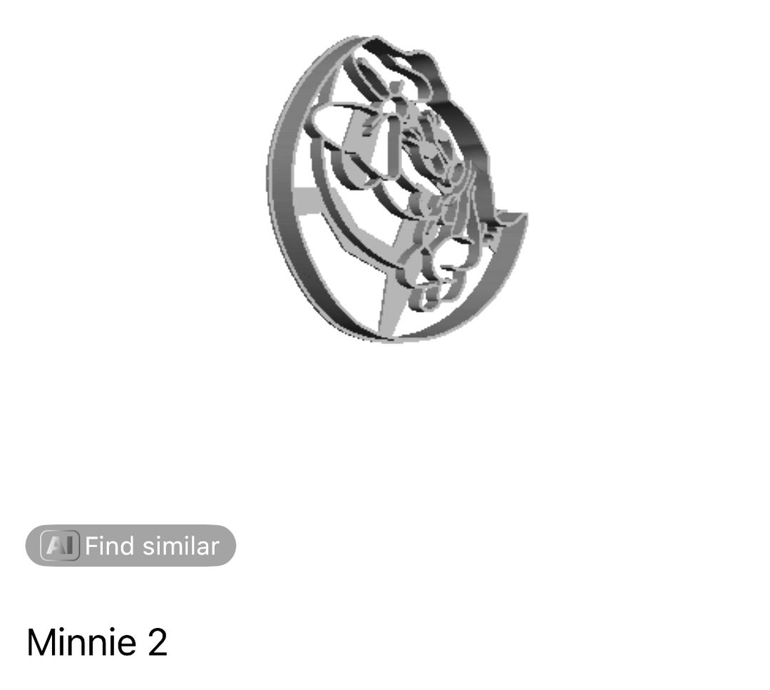 Minnie 2 Cookie Cutter     