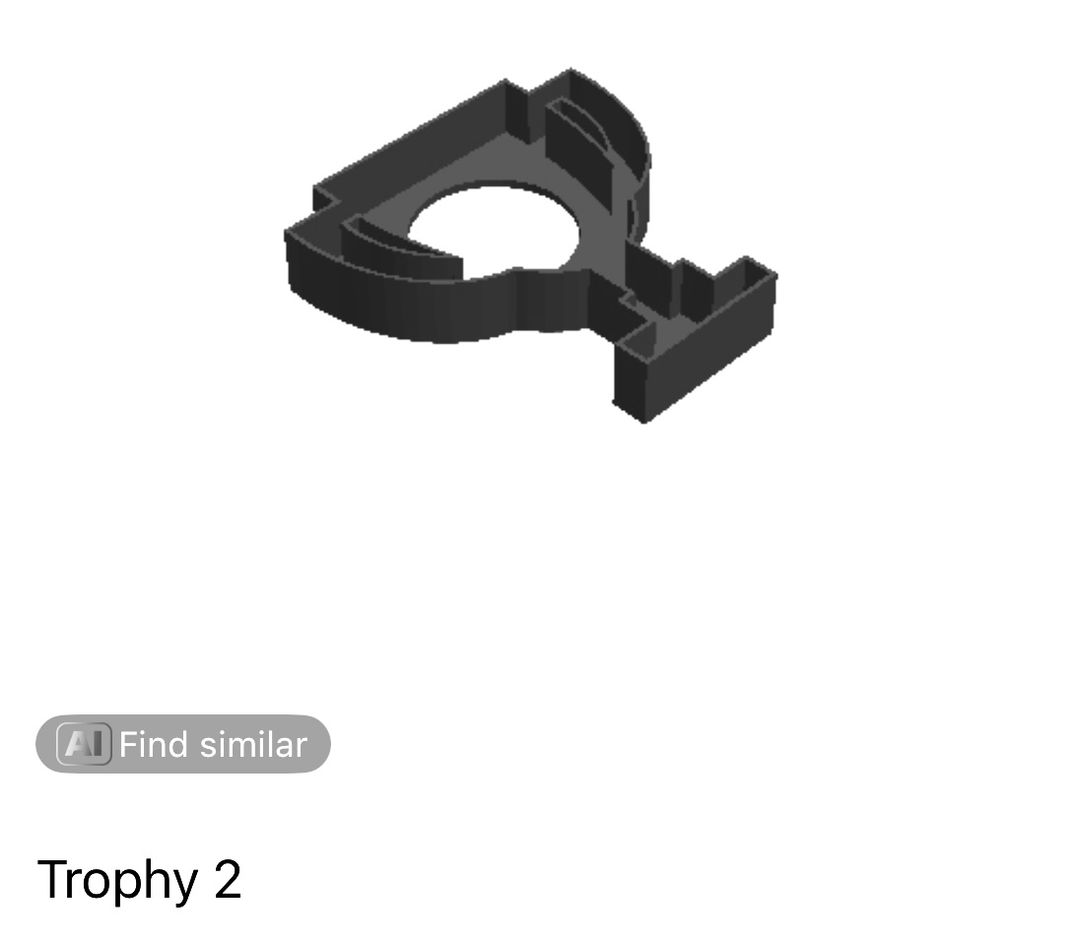 Trophy 2 Cookie Cutter       