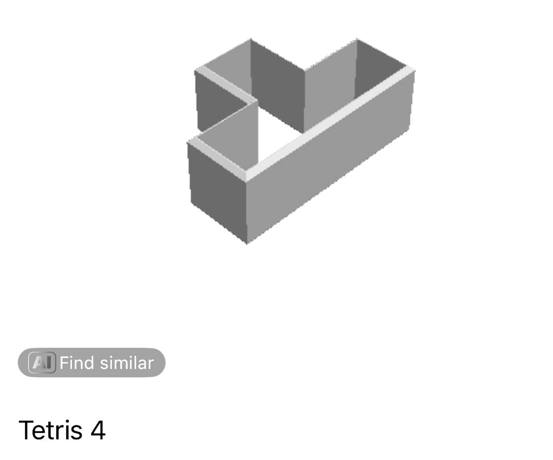 Tetris 4 Cookie Cutter
