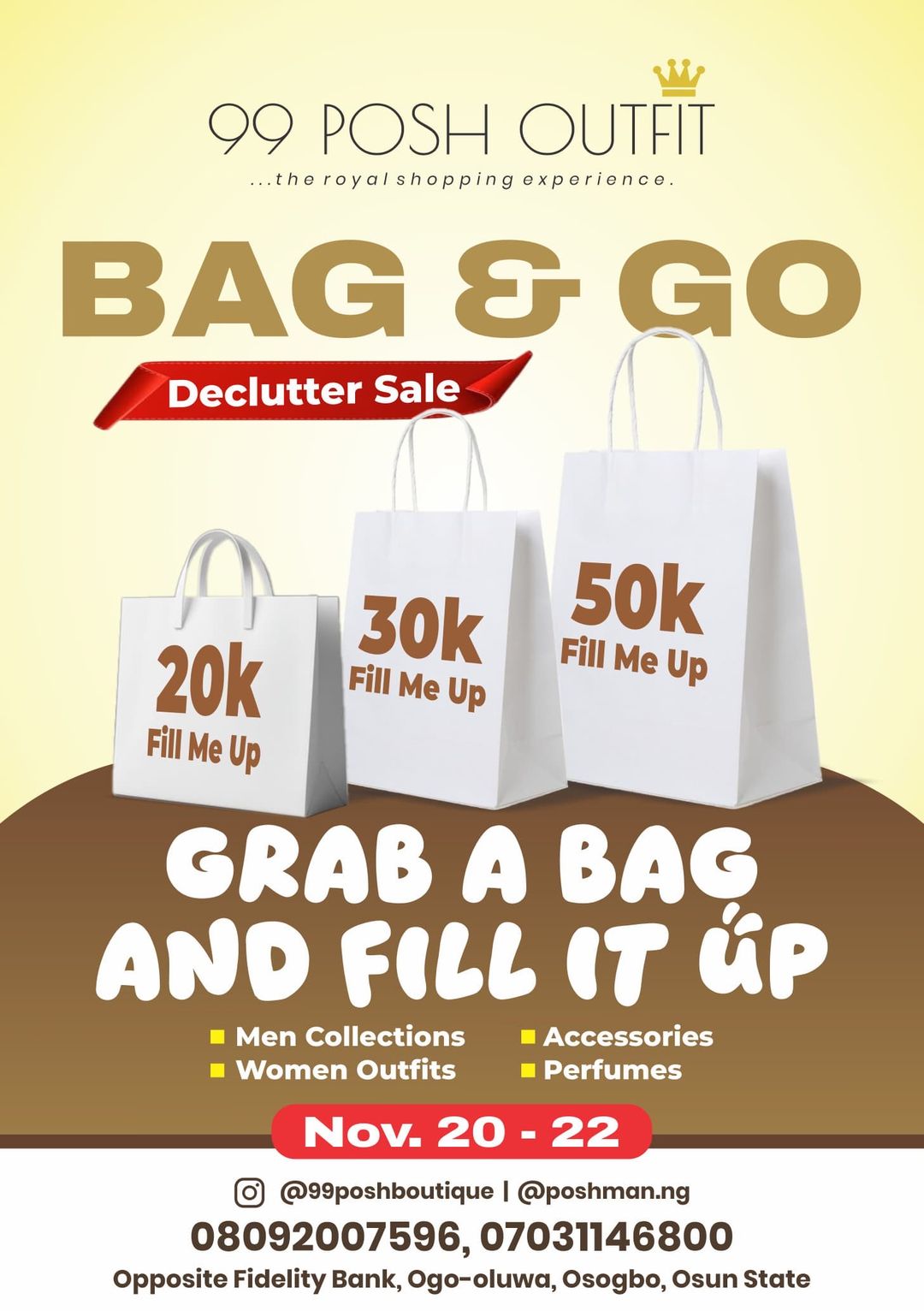 BAG & GO DECLUTTER SALES 