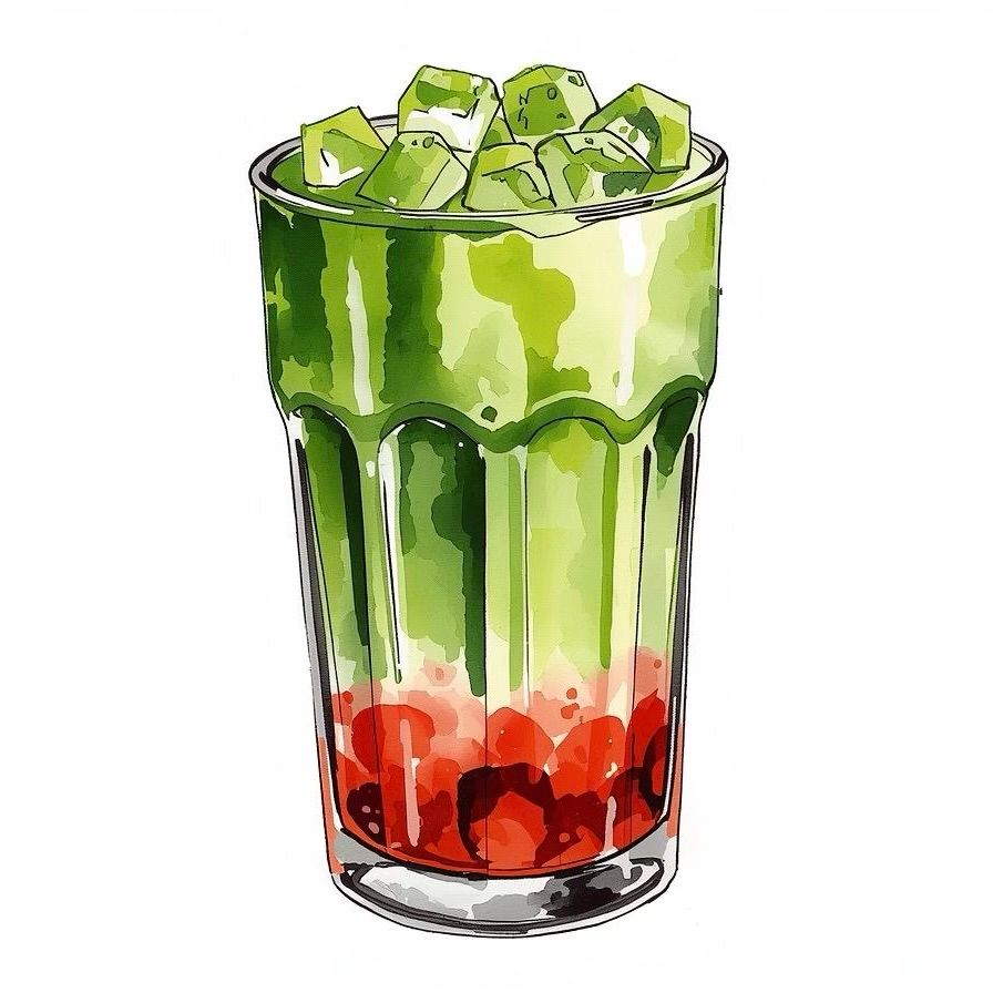 Strawberry Matcha Latte 