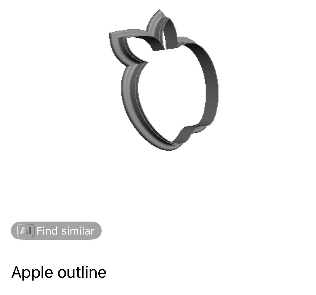Apple outline Cookie Cutt 