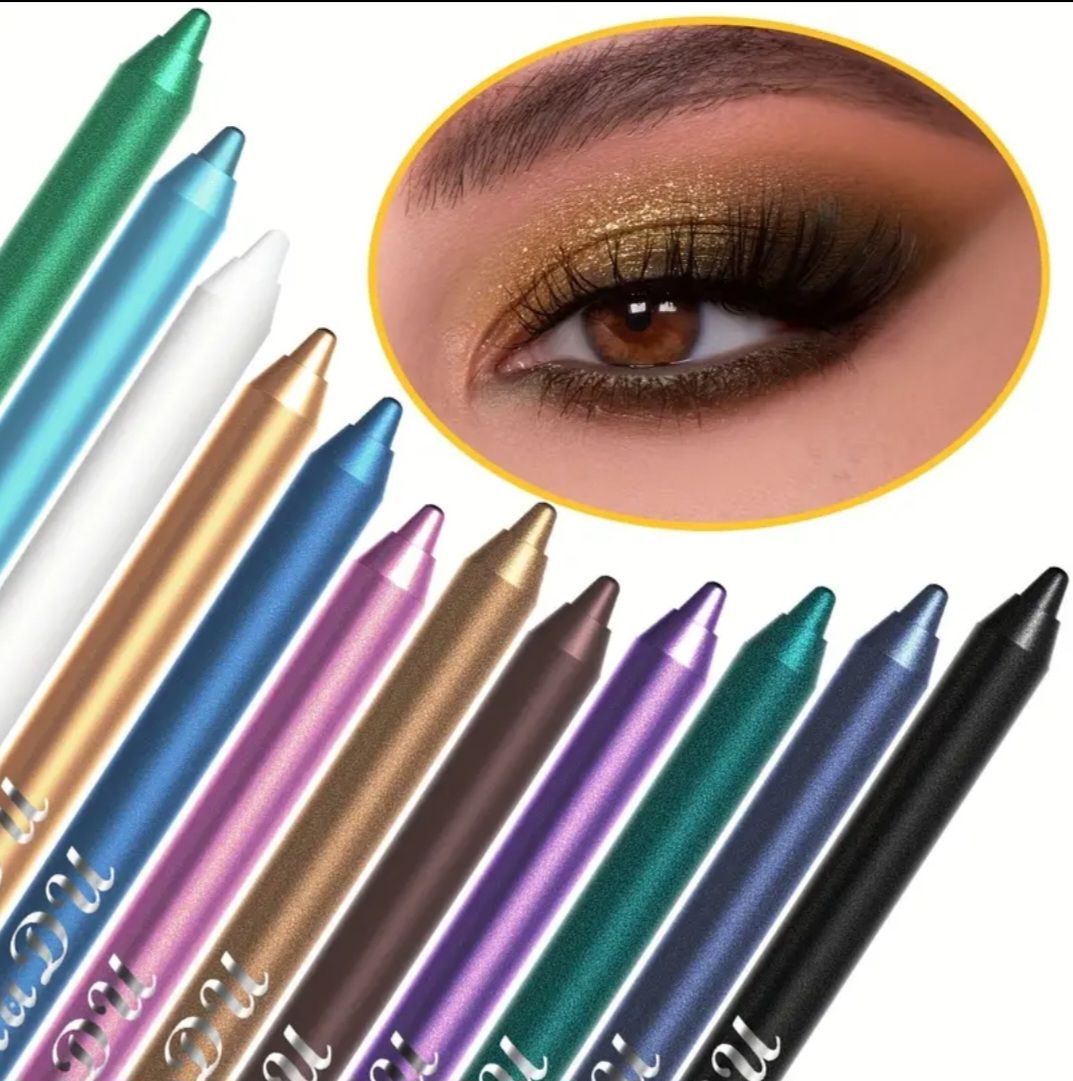 12pc Glitter Eyeliners 