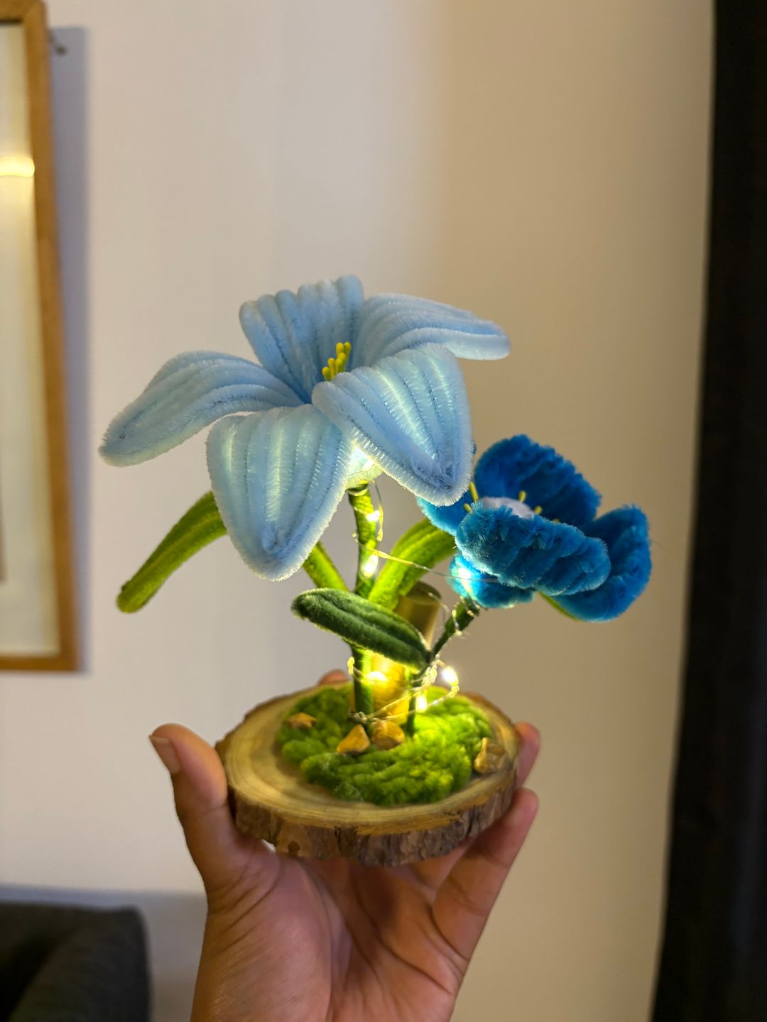 Blue fantasy flowers 