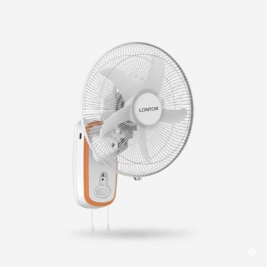 Lontor Rechargeable Wall Fan With Remote 16inches CF015R-16