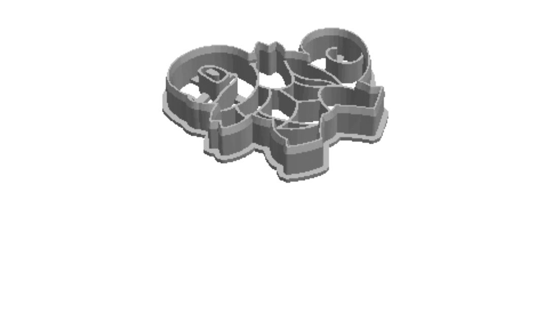 Pokémon 2 outline Cookie Cutter      