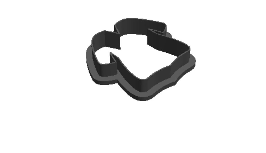 Grad Gown outline Cookie Cutter        