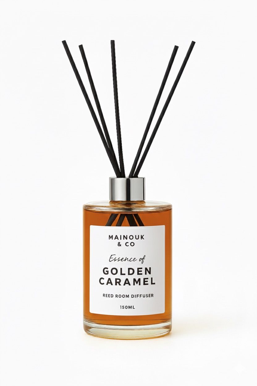 Golden Caramel Luxury Reed Diffuser - 150ml