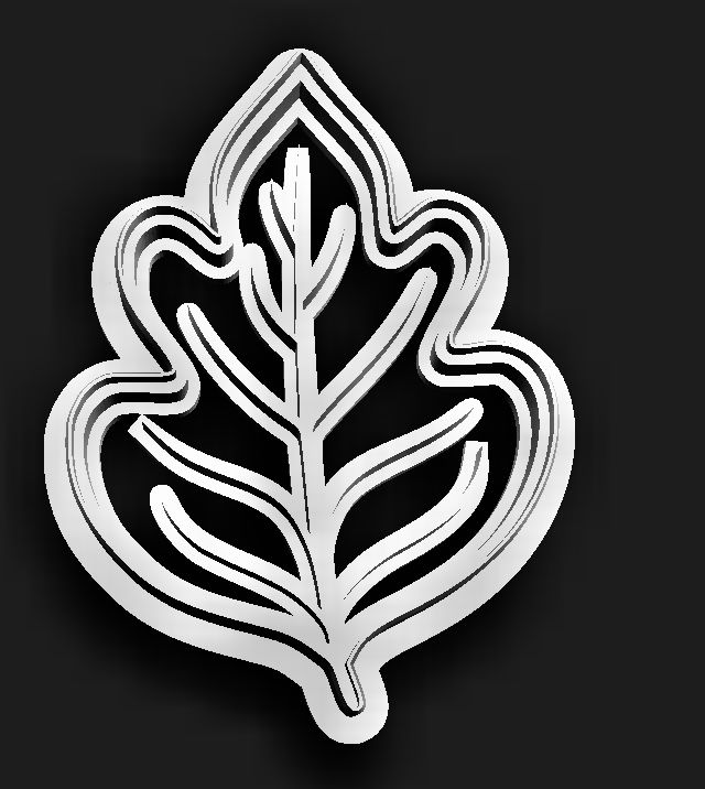 Oak Leaf 3 Cookie Cutter 