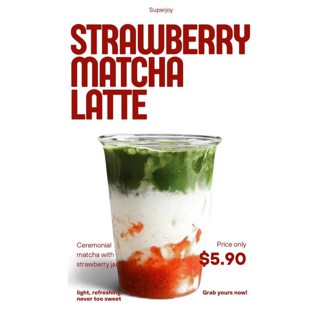 Strawberry Matcha Latte
