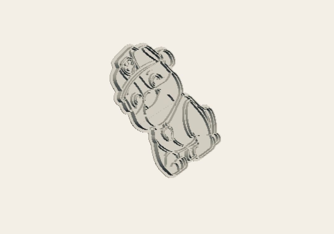 Paw Patrol Ruble detail Cookie Cutter  