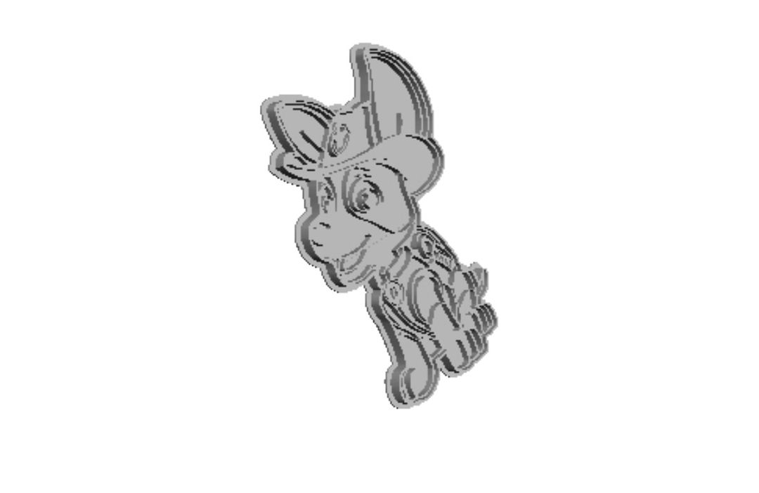 Paw Patril Tracor detail Cookie Cutter   