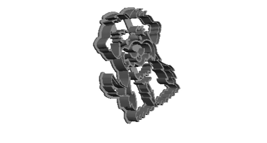 Coka Poo outline Cookie Cutter             