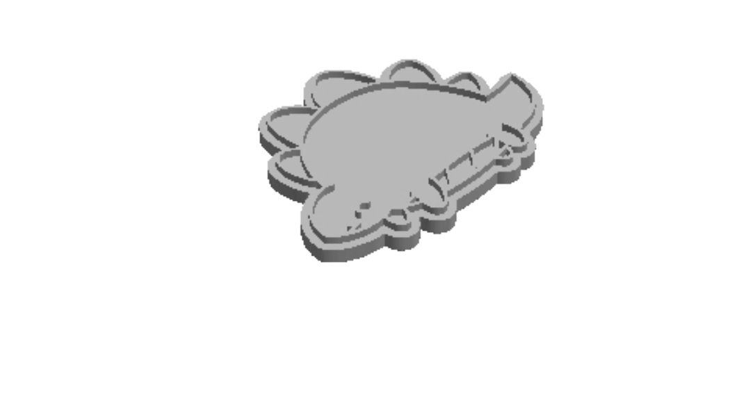 Kawaii Dinosaur 1A Cookie Cutter             