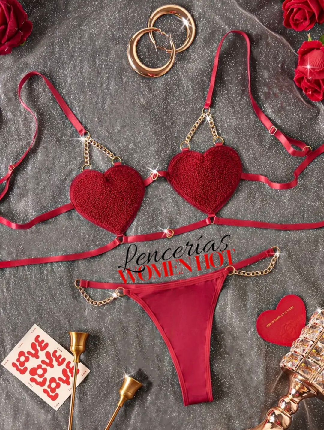 LENCERIA DE CORAZONES SEXY 