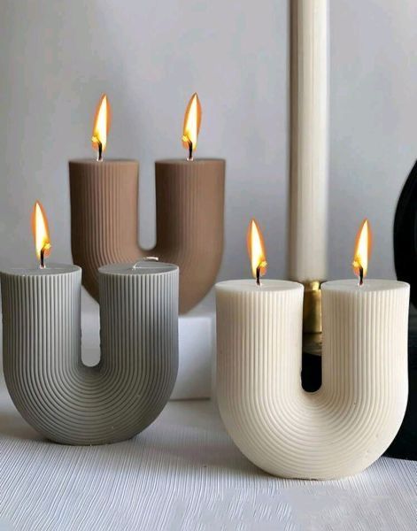 U shaped candle