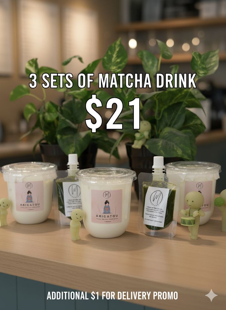 3 for $21 matcha drinks deal