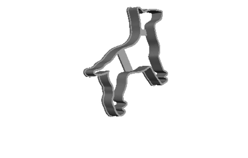 Bul Terrier (varkhond)dog outline Cookie Cutter       