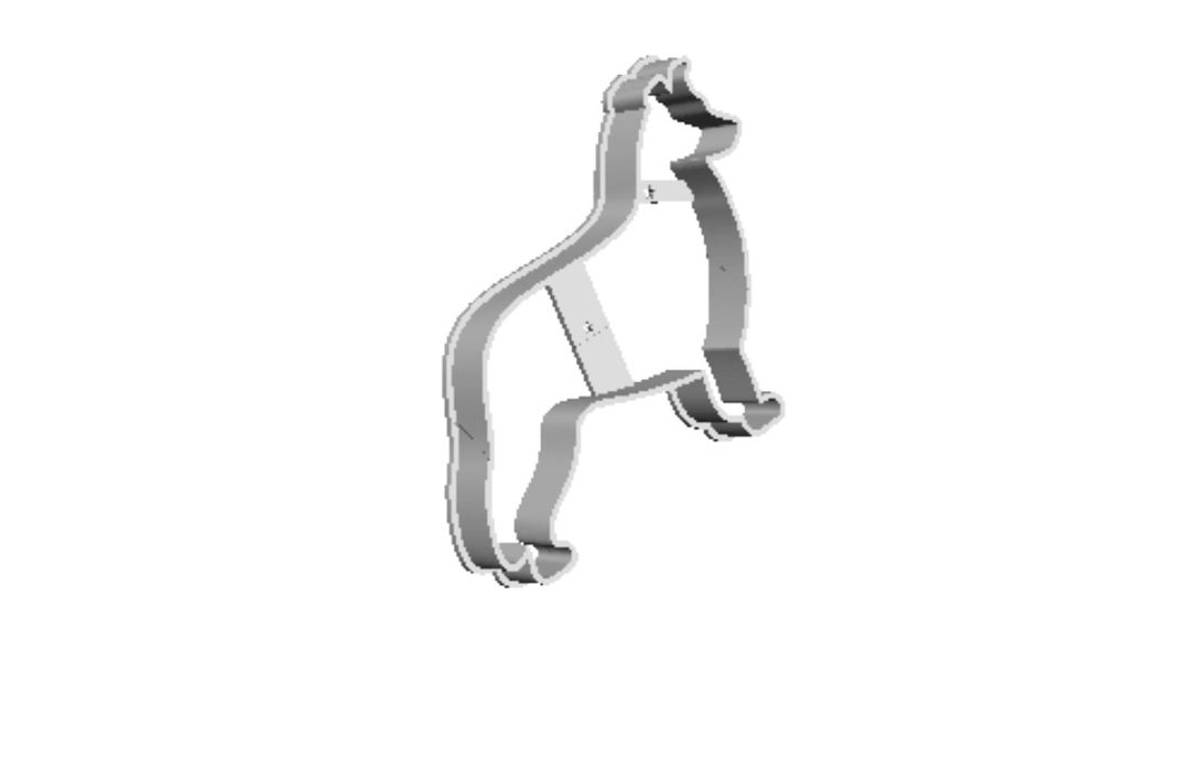 Kollie dog outline Cookie Cutter          