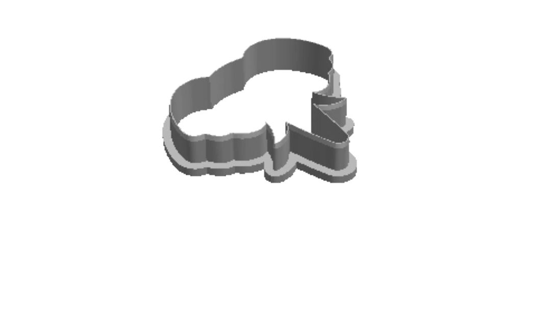 Elephant outline Cookie Cutter    