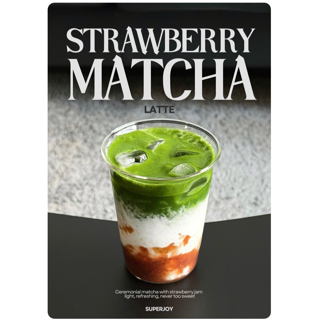 Strawberry Matcha Latte