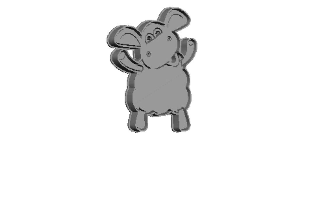Timmy Time Sheep solid Cookie Cutter     