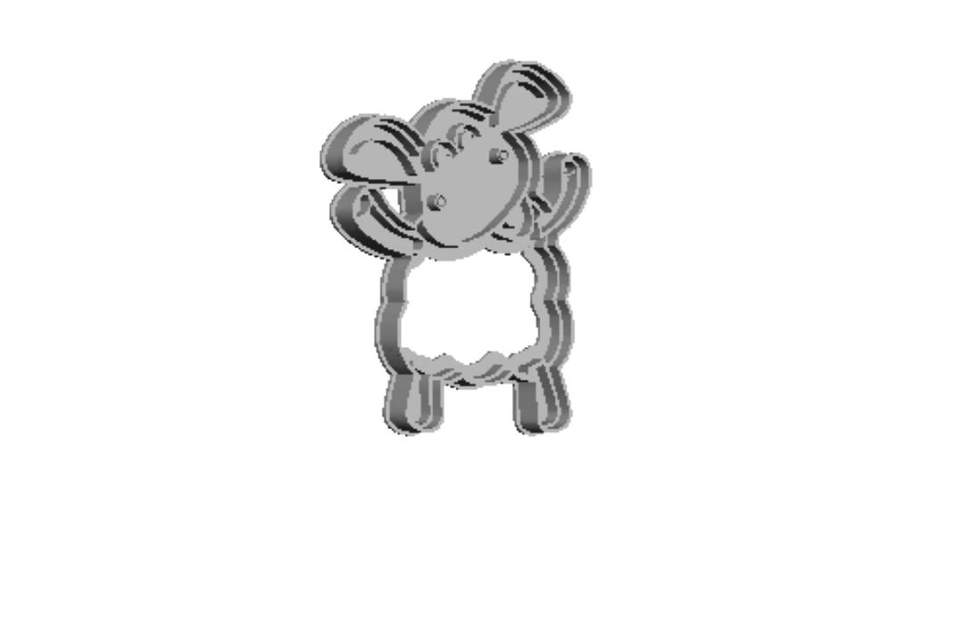 Timmy Time Sheep open Cookie Cutter   